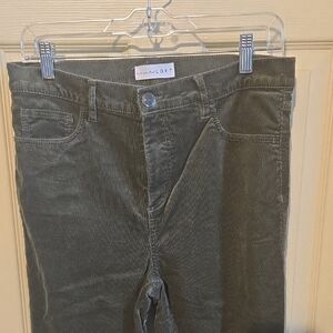 LOFT Olive Corduroy Pants